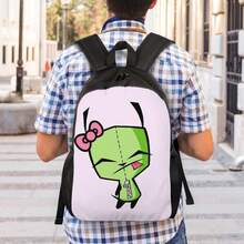 Straightforward Zim Invader Backpack Design, Single Layer Structure, Specially Crafted For Those Pursuing Lightweight Daily Life - 混合 - 查看 5