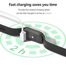 FCV 1个装磁吸式充电器，兼容小米手环10/9/8，替换智能手表充电器，1米，适用于小米手环8/9/10健身追踪器（黑色/白色，1米）