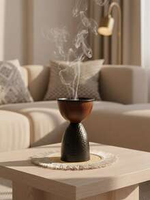 1 Set de quemador de incienso de hierro hueco elegante con tapa, con doble función de aromaterapia y decoración. Adecuado para la decoración del hogar, como dormitorio, sala de estar (como centro de mesa), oficina, estudio de yoga y fiestas, creando una atmósfera elegante. También se puede utilizar para la decoración de templos. Este quemador de incienso es un regalo ideal para festivales, vuelta al colegio, graduación o mujeres. - Multicolor - Ver 6