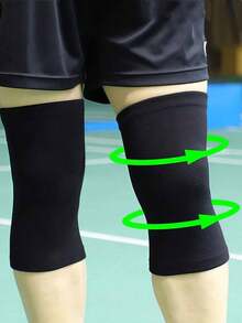 1 Pair/2pcs 20-30mmHg Knee Compression Sleeves, Can Be Worn Under Pants, Strong Support For Knee And Sports Like Football, Basketball, Gymnastics (Black), Knee Compression Sleeve For Women And Men, For Running, Workout, Gym, Hiking, Sports Knee Support, Meniscus Support - Multicolor - View 7