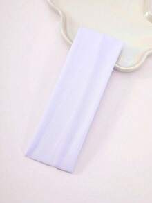 5pcs/Set Stretchy Sports Yoga Headbands, Pink Tone Sweatband Headscarf, Women Holiday Outfit Accessories, Elegant Scarf-Style Soft Headwrap For Autumn/Winter - Multicolor - View 3