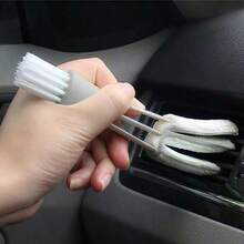 1 pieza Cepillo de limpieza para rejilla de ventilación de coche - Cepillo suave para el interior, herramienta de limpieza y detallado de coche - 1 cepillo de limpieza para rejillas de ventilación - Ver 11