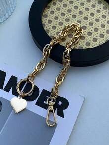 Luxuriöser hochwertiger Handtaschenriemen in Goldfarbe, Handykette, Autoschlüsselanhänger, Taschenverschluss kompatibel mit Android und den meisten Smartphones, Geschenke für Mutter, Familie, Freunde, Kinder, Geburtstag, Feiertage - Gold - Übersicht 6