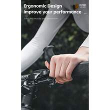 MTB Thumb Grips Mountain Bike Inner Bar Ends Aluminum Alloy With Rubber Grip Provides Multiple Hand Positions, Reduce Hand Fatigue, Universal Fit For 22.2mm Handlebar