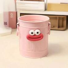 Soporte de plástico minimalista para bolígrafos, taza de almacenamiento de bolígrafos de gran diámetro divertida, gran capacidad para estudiantes, escritorio de dormitorio y almacenamiento de oficina de material plástico creativo, incluye decoración de gran diámetro aleatorio, temporada de vuelta a clases - Multicolor - Ver 8