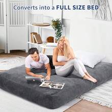 Huisuilinss Sofa Bed Mattress - Queen Light Gray - 查看 4