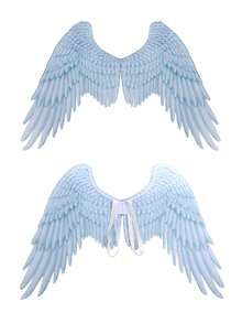 High-Quality Non-Woven Fabric Angel Wings, Suitable For Men And Women. Can Be Used To Decorate Wings, Halloween Carnival Angel Wings, Imitation Feather Non-Woven Fabric Wings, And Is A New Style Of Stage Performance Costume.