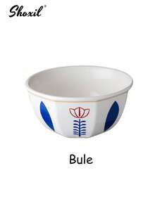 shoxil 1个沙特风格陶瓷甜点碗，郁金香花纹，可作零食碗、酸奶沙拉水果碗、坚果碗、托盘、甜点杯，适用于下午茶、家庭聚会、节日礼物、酒店、节日派对用品、斋月礼物分发。