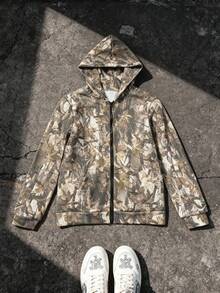 Mens 3D Print Hoodie Streetwear Oversized Zip Up With Large Pocket Long Sleeve Utility Style For Casual - DSFSDZLL08 - View 5