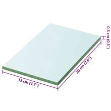 Larryhot Mensola in Vetro Trasparente 20x12 cm, Facile da assemblare, dall'estetica elegante e raffinata, pratica per riporre gli oggetti, la scelta ideale per l'organizzazione e la decorazione domestica - Trasparente - Visualizzare 2