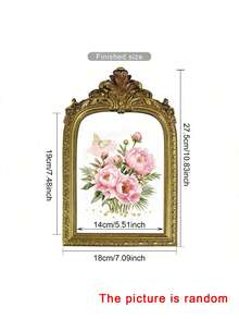 1个复古欧式树脂相框，可选尺寸4x6、5x7、6x8，复洛克风格设计，可放置于桌面或悬挂于墙面，古董家居装饰、圣诞装饰、结婚礼物、优雅经典装饰、复古画廊相框、质朴迷人的照片展示 - 彩色 - 查看 17