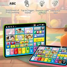 Tableta de Juguete Interactiva para Bebés, Aprendizaje Temprano con Lectura por Puntos, Multifunción en Inglés, Español y Francés - Verde - Ver 3