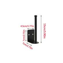 1 pieza Soporte para rollo de toallas de cocina, Dispensador de rollo de tejido multiusos montado en la pared, Estante para película adherente, Percha para paños, Organizador de almacenamiento para el baño - Multicolor - Ver 14