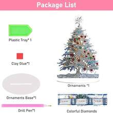 Fairyland JinWenn Decor For Home Diamonds Art Kit Decorations, Christmas Tree Diamonds Painting Kit For Adult Tabletop Gift DIY 5D Diamonds Dots Christmas Special Crystal Diamond - DP02415 - 查看 6