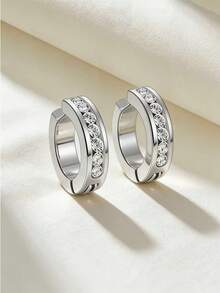 A Pair Of Stylish And Elegant Earrings Made Of Stainless Steel, Suitable For Women To Wear On Daily Occasions, Festivals And Parties. - Ring - View 9