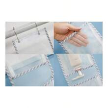 Mesh Shower Caddy Organizer, Hanging Shower Curtain Pockets For Bathroom Accessories White Multi - White Multi - View 3