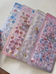 3D立体浮雕贴纸、金箔贴纸、钻石贴纸、手工可爱DIY装饰贴纸、精美3D立体动物贴纸