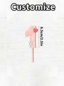 Personalized Name Cake Topper, Personalized Birthday, Wood Birthday Customization, Birthday Customization Name And Age, Making It The Perfect Gift For Family And Friends - Multicolor - View 15