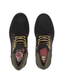 Timberland Giày bốt nam Heritage 6 inch, thoáng khí, thấm hút mồ hôi, chống gió, nhẹ, bền chắc, dễ giặt, trang trí đẹp mắt, đa năng, ngoài trời hàng ngày, màu đen TB0A28MB - màu đen - Xem 4