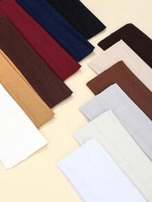 5pcs/Set Stretchy Sports Yoga Headbands, Pink Tone Sweatband Headscarf, Women Holiday Outfit Accessories, Elegant Scarf-Style Soft Headwrap For Autumn/Winter - Multicolor - View 6