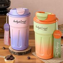 Botella Térmica 420ml, Taza de agua con pantalla de temperatura inteligente,Taza de Café de Acero Inoxidable Hermética Portátil con Asa, para Bebidas Frías/Calientes (Viaje/Exterior) - Morado - Ver 10