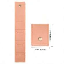 Bolsa de almacenamiento de joyas plegable mini para aretes y collares, organizador de joyas portátil para viajes con múltiples compartimentos, estuche compacto para empaquetar joyas para viajes, almacenamiento en el hogar, organización diaria y protección de accesorios para mujeres - Multicolor - Ver 11