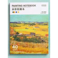 10色固体水彩颜料套装，含1支水彩笔和40张水彩纸，学生自带涂色套装，可用于涂鸦、卡通绘画和素描，便携装。 - 多種 - 查看 7