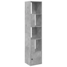 Larryhot Libreria Grigio Cemento 40x36x189 cm in Legno Multistrato, Facile da assemblare, dall'estetica elegante e raffinata, pratica per riporre gli oggetti, la scelta ideale per l'organizzazione e la decorazione domestica - Grigio - Visualizzare 2