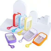 1pc Portable High-Pressure Spray Bottle, Fine Mist Alcohol Hand Sanitizer, Travel Refillable Container, Independent Packaging, Mini Perfume Bottle, 1.69 Oz, Christmas/Halloween Gift. With Inner Straw | Style/Color: Random - Pink - View 2