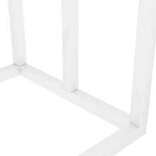 vidaXL Porte-serviette sur pied branco 48x24x79 cm Fer - Branco - Ver 7