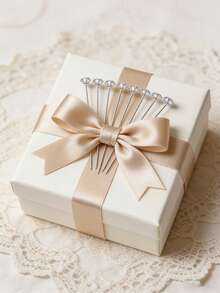 50枚透明钻石头花束别针 水晶婚礼胸花别针 直型花针 适用于新娘花束缝纫工艺花艺装饰珠宝 - 彩色 - 查看 3