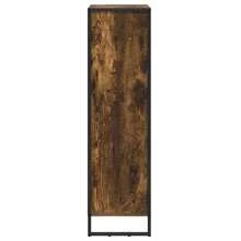 Larryhot Estantería para libros Roble Humo 99,5 x 30 x 108,5 cm, Fácil de montar, elegante y hermoso, y conveniente para almacenar artículos, es una opción ideal para el almacenamiento y la decoración del hogar. - Marrón - Ver 6
