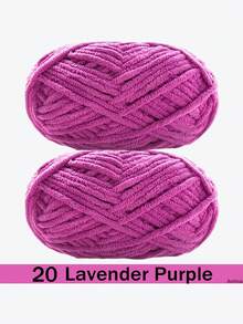 1/2包天鹅绒柔软纱线，50克/包，60米/包，手工DIY编织中等粗细纱线，冰棒色纱线，粗涤纶柔软编织纱线，适合DIY工艺品，适合编织围巾、帽子、鞋子、包包、靠垫、玩偶、毯子、拖鞋、手工钩编项目等等。 - 彩色 - 查看 56