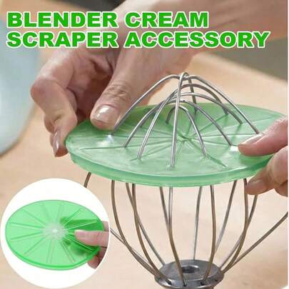 1pc Silicone Baking Splash Guard, Fits Mixing Bowls, Kitchen Tool Anti-Splash For Eggs, Batters And Sauces, Ideal For Christmas, Halloween, Thanksgiving And Valentine's Day Cooking Prep, Fits Manual And Electric Mixers, Splash Cover