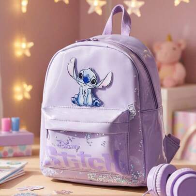 Esta mochila con temática de Disney es la opción perfecta para la temporada de regreso a clases. Hecha de tela de poliéster, presenta un patrón de brillo transparente, con cremallera y correas ajustables para el hombro, lo que la convierte en una excelente opción para la escuela, el trabajo, los viajes y las actividades al aire libre. También es un regalo maravilloso para los amigos.