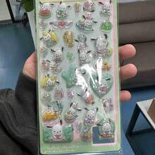 1pc New Japanese Anime Cartoon And Anime Peripheral High Aesthetic Stereoscopic Stickers, Cute And Lovely DIY Stickers For Japanese Anime, Mobile Phone Stickers, Creative Stickers, Waterproof Stickers - Multicolor - View 9