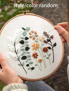 A Set Of New Embroidery DIY Simple Beginner Handicraft Material Kit, Su Embroidery, Xiang Embroidery And Cross-Stitch Kit,Embroidery Kit,Craft Kit,Sewing Kit - 彩色 - 查看 2