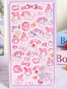 Cartoons Are Cute And Fresh, Sweet And Natural, New Three-Dimensional Crystal Stickers Cinnamon Dog Mobile Phone Case Stickers Cartoon Miniature Scene Stickers Three-Dimensional Decorative Crafts Hand-Painted Stickers Without Cutting School Supplies Back-To-School Season - Multicolor - View 10