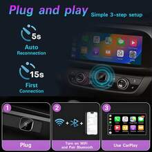2-In-1 Wireless CarPlay Upgrade Version Smart Android Auto Adapter, Wired To Wireless CarPlay Dongle, Mini USB Design, Compatible With IPhone And Android Phones - A - View 4