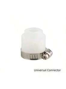 360度旋转水龙头延长器，多功能柔性软橡胶软管延长管，适用于厨房、浴室、花园、卫生间、阳台和水槽，可调节水龙头适配器 - 白色 - 查看 10