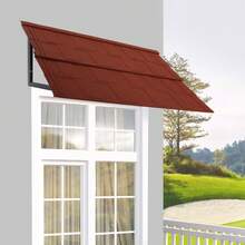 YUNRUX Patio Awnings - Red - View 9