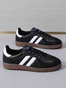 男士休闲运动鞋、滑板鞋、学生运动滑板鞋，百搭时尚，尺码 36-45 - 黑色 - 查看 6