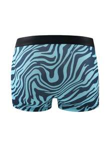 10pcs Fashion Printed Men's Boxer Briefs, Soft Stretchy Thin Trunks With Mixed Letter & Graffiti Patterns, Casual Underwear, Novelty Designs - Multicolor - View 2