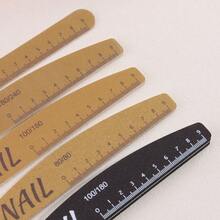 Nail File Set, 80/100/150/180/240 Grit, Washable Files, Built-In Markings And Nail Shaping, Double-Sided, Suitable For Manicures, Straight Strong Sandpaper, Salon-Grade Nail Supplies, Professional Sandpaper Cuticle Remover, Polishing File, Nail Tools - Multicolor - View 9