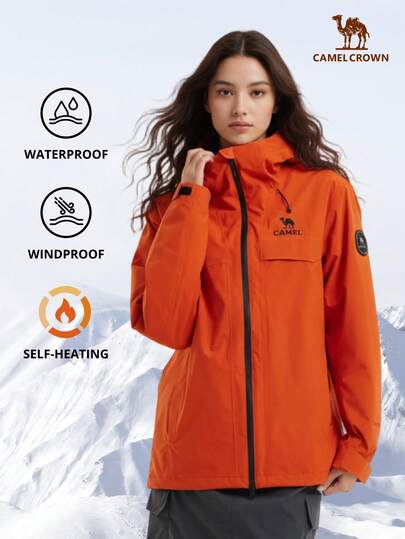 CAMEL CROWN 3-In-1 Waterproof Windproof Outdoor Jacket, Warm And Insulated