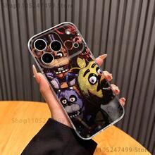 F-Five Nights at F-Freddys Funda para Teléfono compatible con iPhone 17,16,15,14,13,12,11 Pro,Max,Plus,X,XS,XR,SE4,E Mini Cubierta Transparente Suave, Funda compatible con iPhone 17 pro max, funda para iPhone 17 pro, funda para iPhone 17, funda para iPhone 16 pro max - z1 - Ver 13