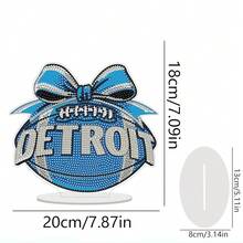 Fairyland JinWenn Decor For Home Diamonds Art Kit Decorations, Football Diamonds Painting Kit For Adult Tabletop Gift DIY 5D Diamonds Dots Detroit Home Special Crystal Diamond 7.9x7.2 Inch - DP02555 - 查看 4