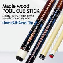Foldable Wood Cue Pool 13mm Stick Pool Cue Bllllards SportGame HOT - Coffee Brown - View 1