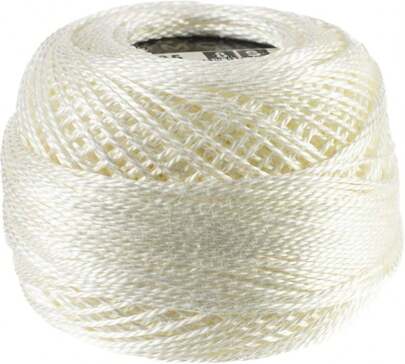 DMC Pearl Cotton Ball Size 8 87yd - Winter White