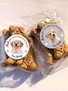 15/35/70张个性化定制宠物照片圆形贴纸，个性化照片文字定制标签贴纸，定制照片贴纸，感谢圆形贴纸，防水自粘包装封口贴纸，礼品包装装饰贴纸